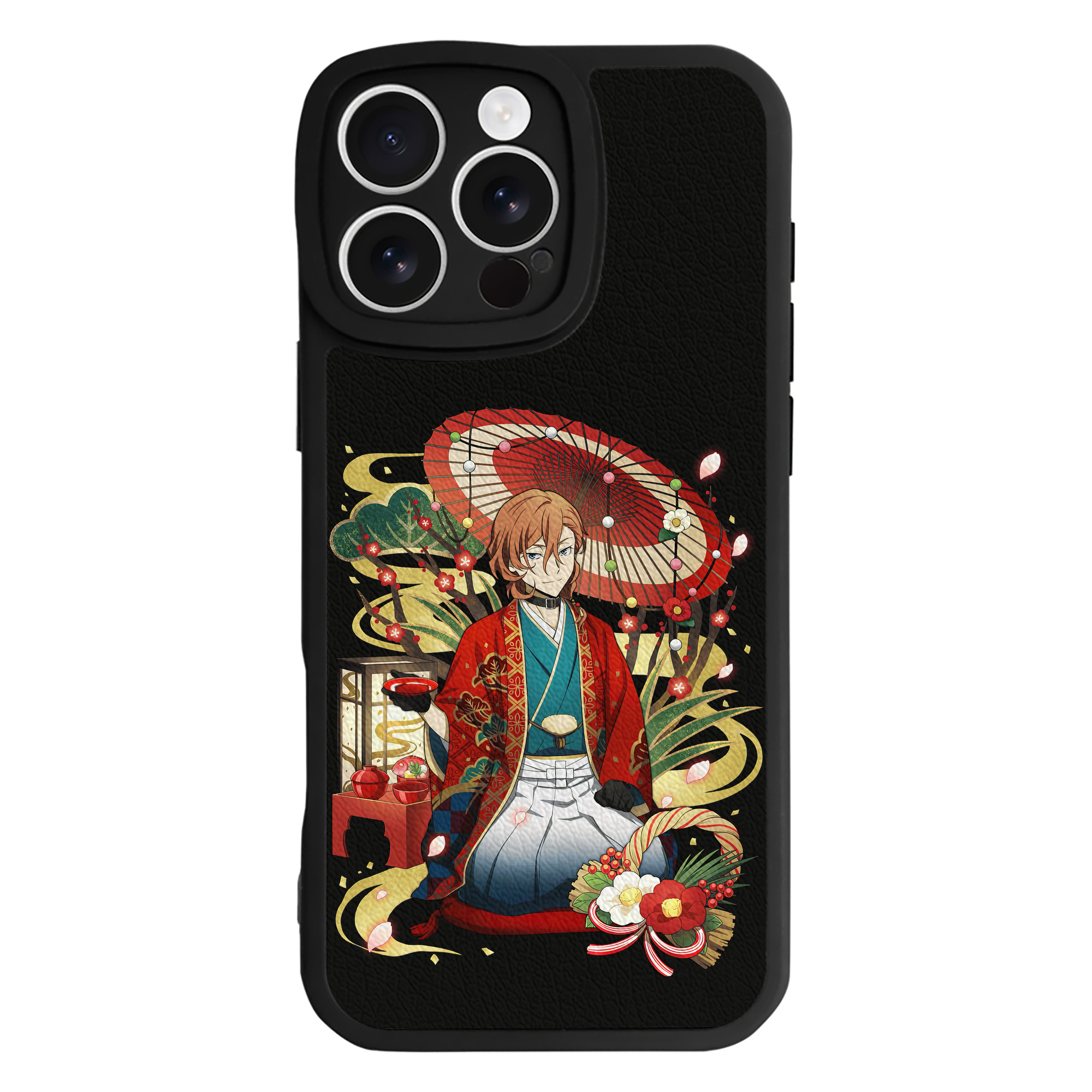 （画像用） 文豪ストレイドッグス Bungo Stray Dogs 【iPhone 16シリーズ対応】シリコンスマホケース（レザー調） 材質：シリコン